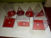 Transparent 3D Solid Set Of 10cm